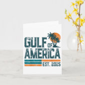 Retro Golf van de VS Amerika EST 2025 Amerikaanse Kaart (Gele Bloem)