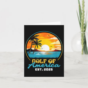 Retro Golf van de VS Amerika EST 2025 Amerikaanse  Kaart