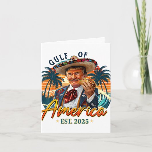 Retro Golf van de VS Amerika EST 2025 Amerikaanse  Kaart (Voorkant)