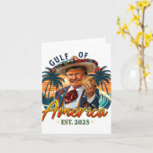 Retro Golf van de VS Amerika EST 2025 Amerikaanse  Kaart (Gele Bloem)