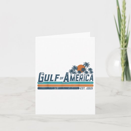 Retro Golf van de VS Amerika EST 2025 Amerikaanse  Kaart (Voorkant)