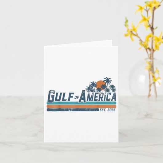 Retro Golf van de VS Amerika EST 2025 Amerikaanse  Kaart (Gele Bloem)