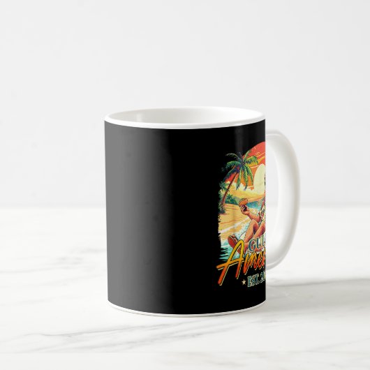 Retro Golf van de VS Amerika EST 2025 Amerikaanse  Koffiemok (Voorkant rechts)