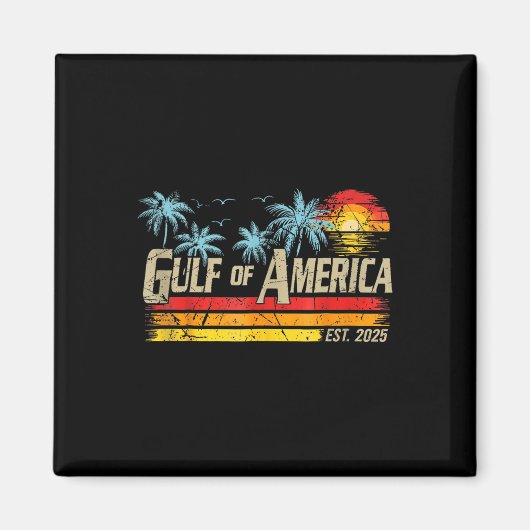 Retro Golf van de VS Amerika EST 2025 Amerikaanse Magneet (Voorkant)