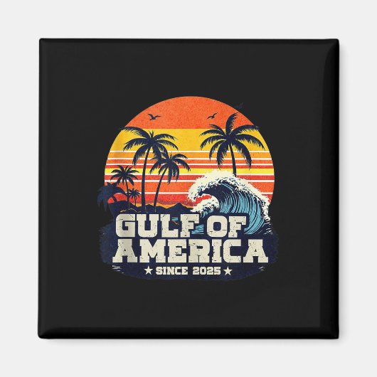 Retro Golf van de VS Amerika EST 2025 Amerikaanse  Magneet (Voorkant)