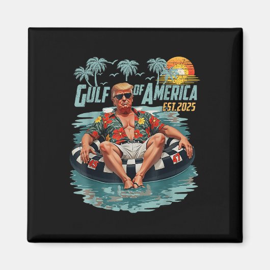 Retro Golf van de VS Amerika EST 2025 Amerikaanse  Magneet (Voorkant)
