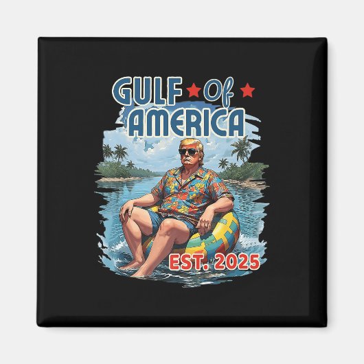 Retro Golf van de VS Amerika EST 2025 Amerikaanse  Magneet (Voorkant)
