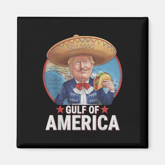 Retro Golf van de VS Amerika EST 2025 Amerikaanse Magneet (Voorkant)