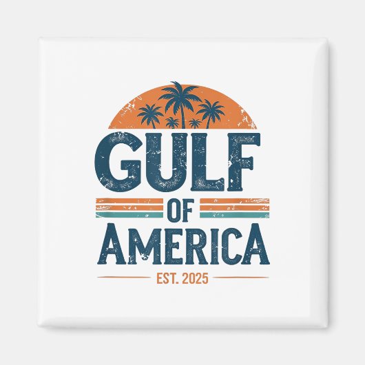Retro Golf van de VS Amerika EST 2025 Amerikaanse Magneet (Voorkant)