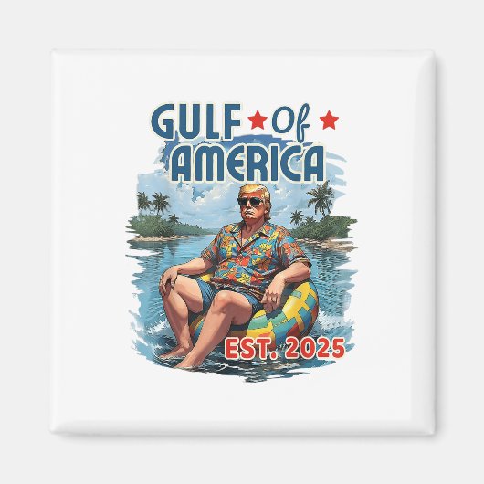 Retro Golf van de VS Amerika EST 2025 Amerikaanse Magneet (Voorkant)