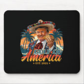 Retro Golf van de VS Amerika EST 2025 Amerikaanse  Muismat (Voorkant)