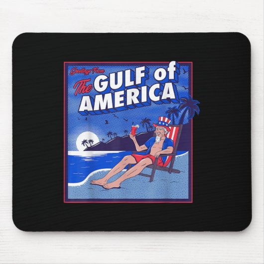 Retro Golf van de VS Amerika EST 2025 Amerikaanse Muismat (Voorkant)