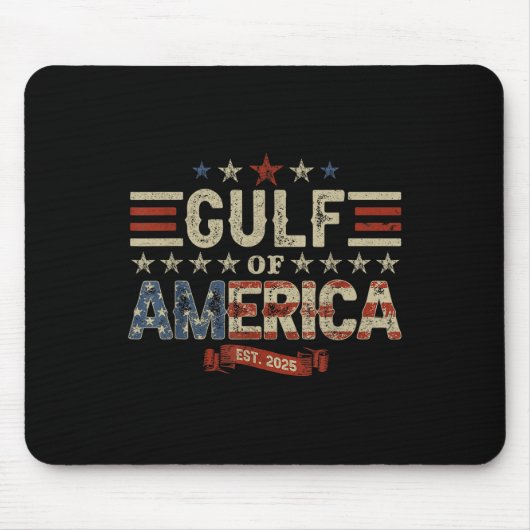 Retro Golf van de VS Amerika EST 2025 Amerikaanse Muismat (Voorkant)