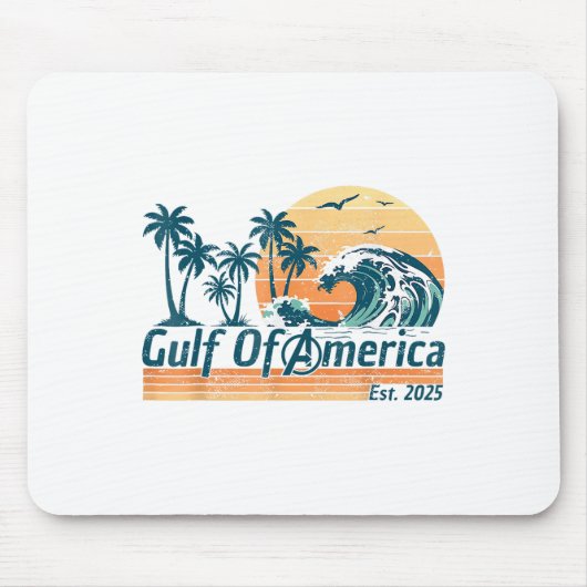 Retro Golf van de VS Amerika EST 2025 Amerikaanse Muismat (Voorkant)