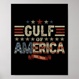 Retro Golf van de VS Amerika EST 2025 Amerikaanse Poster