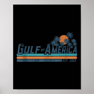 Retro Golf van de VS Amerika EST 2025 Amerikaanse Poster