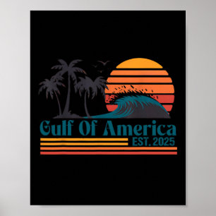 Retro Golf van de VS Amerika EST 2025 Amerikaanse Poster