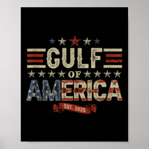 Retro Golf van de VS Amerika EST 2025 Amerikaanse Poster