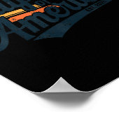 Retro Golf van de VS Amerika EST 2025 Amerikaanse  Poster (Hoek)