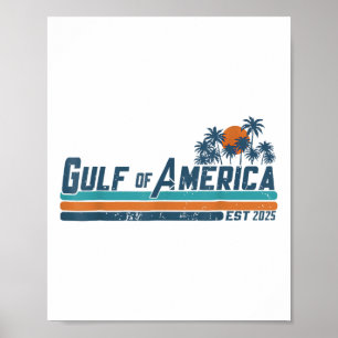 Retro Golf van de VS Amerika EST 2025 Amerikaanse Poster
