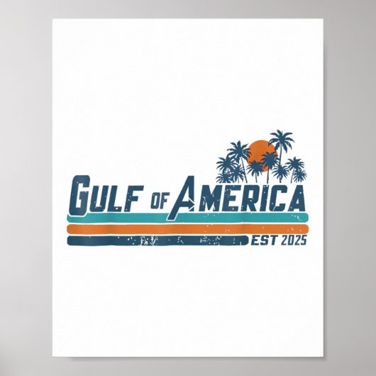 Retro Golf van de VS Amerika EST 2025 Amerikaanse Poster (Voorkant)