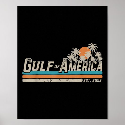 Retro Golf van de VS Amerika EST 2025 Amerikaanse Poster (Voorkant)