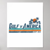 Retro Golf van de VS Amerika EST 2025 Amerikaanse  Poster (Voorkant)