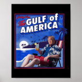 Retro Golf van de VS Amerika EST 2025 Amerikaanse  Poster (Voorkant)