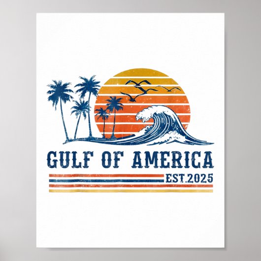 Retro Golf van de VS Amerika EST 2025 Amerikaanse Poster (Voorkant)