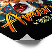 Retro Golf van de VS Amerika EST 2025 Amerikaanse  Poster (Hoek)