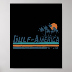 Retro Golf van de VS Amerika EST 2025 Amerikaanse  Poster