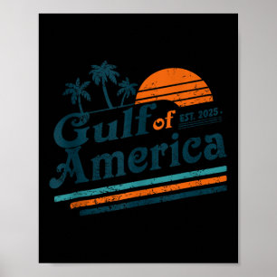 Retro Golf van de VS Amerika EST 2025 Amerikaanse Poster
