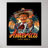 Retro Golf van de VS Amerika EST 2025 Amerikaanse  Poster (Voorkant)