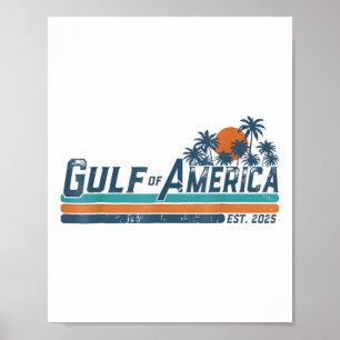 Retro Golf van de VS Amerika EST 2025 Amerikaanse Poster