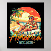 Retro Golf van de VS Amerika EST 2025 Amerikaanse Poster (Voorkant)