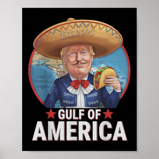 Retro Golf van de VS Amerika EST 2025 Amerikaanse  Poster (Voorkant)