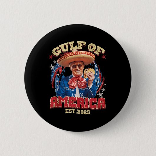 Retro Golf van de VS Amerika EST 2025 Amerikaanse Ronde Button 5,7 Cm (Voorkant)