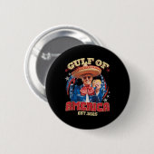Retro Golf van de VS Amerika EST 2025 Amerikaanse Ronde Button 5,7 Cm (Voorkant /achterkant)