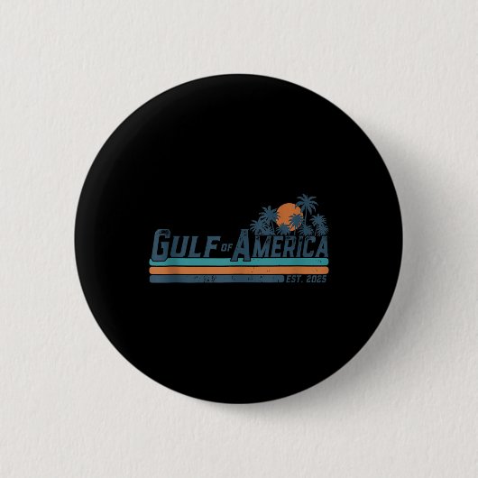 Retro Golf van de VS Amerika EST 2025 Amerikaanse Ronde Button 5,7 Cm (Voorkant)