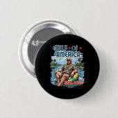 Retro Golf van de VS Amerika EST 2025 Amerikaanse  Ronde Button 5,7 Cm (Voorkant /achterkant)