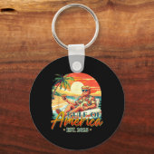 Retro Golf van de VS Amerika EST 2025 Amerikaanse  Sleutelhanger (Voorkant)