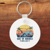 Retro Golf van de VS Amerika EST 2025 Amerikaanse  Sleutelhanger (Voorkant)