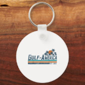 Retro Golf van de VS Amerika EST 2025 Amerikaanse Sleutelhanger (Voorkant)