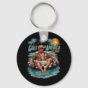 Retro Golf van de VS Amerika EST 2025 Amerikaanse  Sleutelhanger