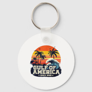 Retro Golf van de VS Amerika EST 2025 Amerikaanse  Sleutelhanger