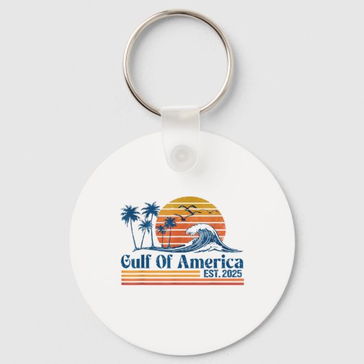 Retro Golf van de VS Amerika EST 2025 Amerikaanse  Sleutelhanger (Voorkant)
