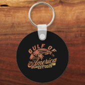 Retro Golf van de VS Amerika EST 2025 Amerikaanse  Sleutelhanger (Voorkant)