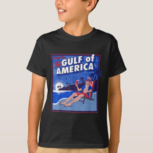 Retro Golf van de VS Amerika EST 2025 Amerikaanse T-shirt (Voorkant)