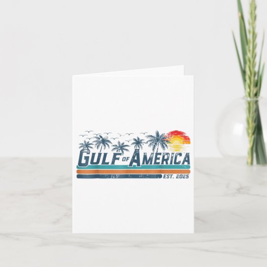 Retro Golf van de VS Amerika EST 2025 Golf Mexico Kaart (Voorkant)