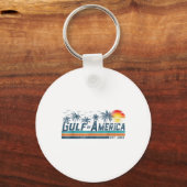 Retro Golf van de VS Amerika EST 2025 Golf Mexico Sleutelhanger (Voorkant)